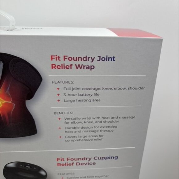 Fit Foundry 4-in-1 Heat & Massage Recovery Pack for Relief New Sealed Box - Picture 12 of 16